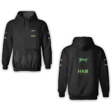 Discover Hairstylist St Patrick's Day Shamrock Messy Bun 3D Hoodies