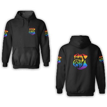 Discover Miniature Schnauzer Rainbow LGBT Gay Pride Lesbian 3D Hoodies