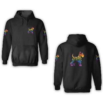 Discover Miniature Schnauzer Rainbow LGBT Gay Pride Lesbian 3D Hoodies