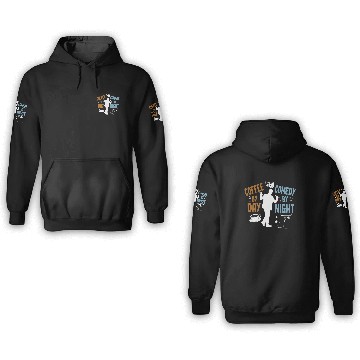 Discover Coffee By Day Comedy By Night Comedian 3D Hoodies