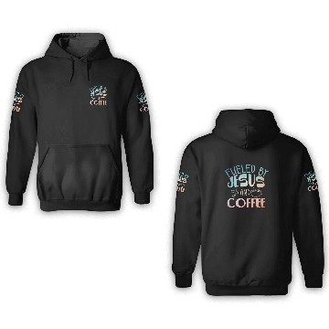 Discover Cool Coffee Jesus Art Christian Coffee Lover 3D Hoodies