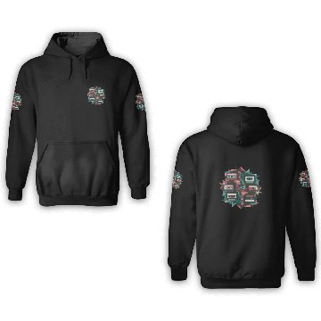 Discover 80s Retro Cassette Classic Cassette Tape for a 3D Hoodies