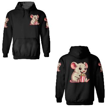 Discover Mouse Rat Cinema Night Popcorn Movie 3D Hoodies