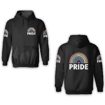 Discover Lesbian Funny LGBT Gay Pride Rainbow 3D Hoodies
