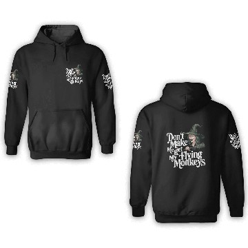 Discover Wicked Witch Flying Monkeys 3D Hoodies