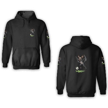 Discover Fledermaus Bat Fußball Soccer Ball Bats 3D Hoodies