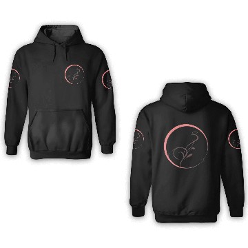 Discover Elegant floral circle  3D Hoodies