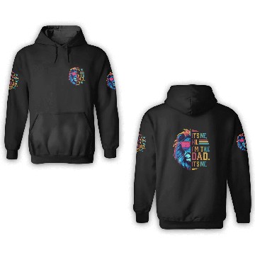 Discover It's Me Hi I'm The Dad It's Me Retro Father's Day 3D Hoodies