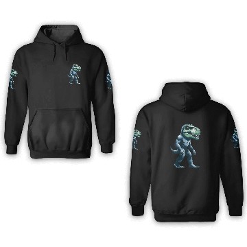 Discover T-Rex Bigfoot Sasquatch Gorilla Fusion Creature 3D Hoodies