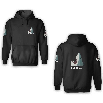 Discover Shark Stepping On Toy Funny Internet Humor Meme 3D Hoodies