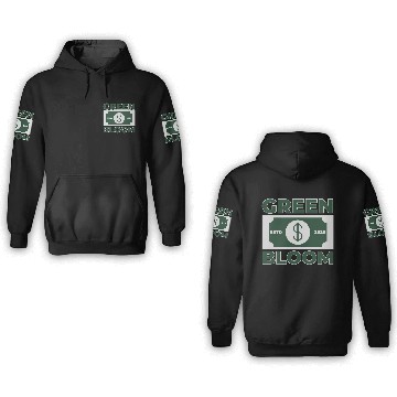 Discover Green Bloom Money Rich 3D Hoodies
