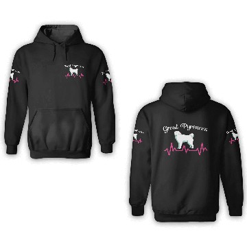 Discover Pet Lover Great Pyrenees Dog Heartbeat 3D Hoodies