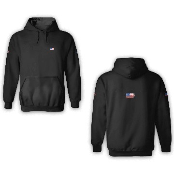Discover Joe Biden Vs Convicted Felon Funny 2024 Flag 3D Hoodies