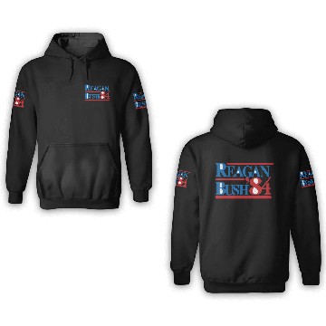 Discover REAGAN BUSH 84 Classic 3D Hoodies