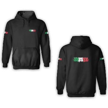 Discover Italian Flag Cat Italian Italy 3D Hoodies
