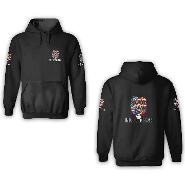 Discover Washington D.C.'s State Dog: The Mixed Breed 3D Hoodies