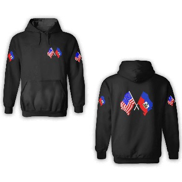 Discover USA flag USA, Haiti flag 3D Hoodies