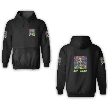 Discover Zombie Acid Queen of the Apocalypse 3D Hoodies