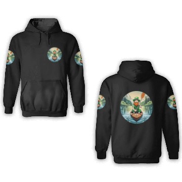 Discover St. Patrick's Day Shamrock St Paddy's Day Kayak 3D Hoodies