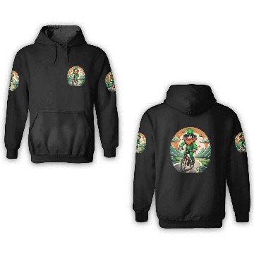 Discover St. Patrick's Day Shamrock St Paddy's Day Cycling 3D Hoodies