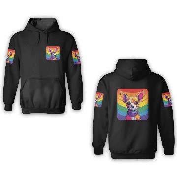 Discover LGBTQ Chihuahua 3D Hoodies
