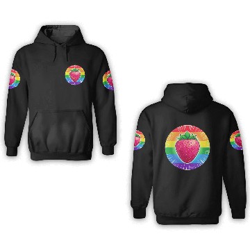 Discover LGBTQ Strawberry 3D Hoodies