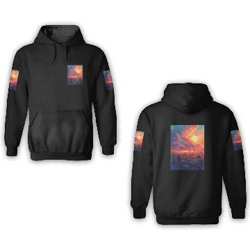 Discover Beautiful Sunset in Tokyo City Japan 3D Hoodies