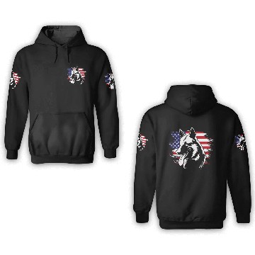 Discover US Flag Dog Face 4th Of July Belgian Malinois 3D Hoodies