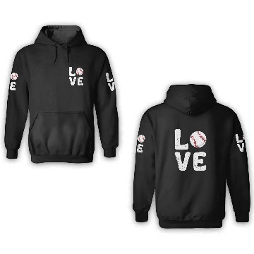 Discover Valentine s Day Love Baseball 3D Hoodies