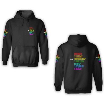 Discover Funny You Are Here Weekly Days Humor - Wednesday 3D Hoodies