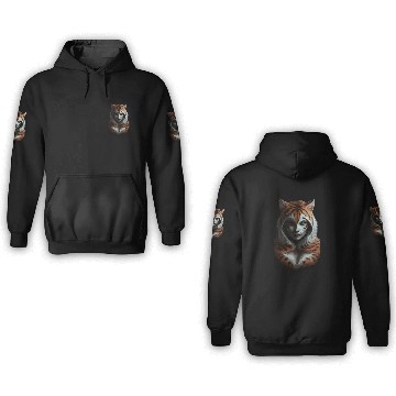 Discover Fierce Jungle Tiger Spirit Fantasy Artwork 3D Hoodies
