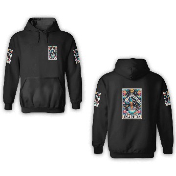 Discover Spill The Tea Tarot Card 3D Hoodies