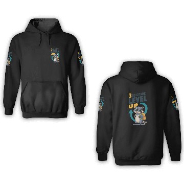 Discover 3RD Grade Level Up Back To School Design 3D Hoodies