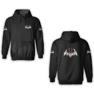 Discover Mothman Monster Creepy Cryptid 3D Hoodies