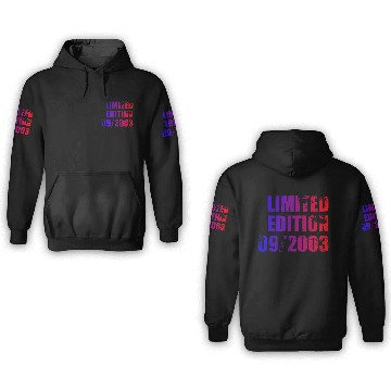Discover 21st birthday Limited Edition 09/2003 3D Hoodies