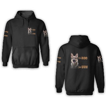 Discover German Shepherd Gun Owner 3D Hoodies