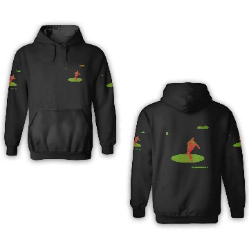 Discover Black Light Green Knuckleball 18 3D Hoodies