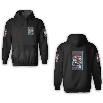 Discover Serbia wolf national flag design 3D Hoodies