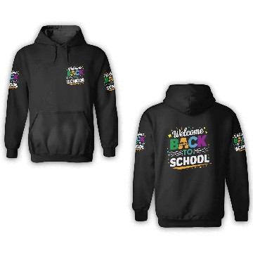Discover Welcome Back To School Bus Happy First Day Of Scho 3D Hoodies