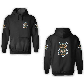 Discover Owl Neo Traditional 3D Hoodies
