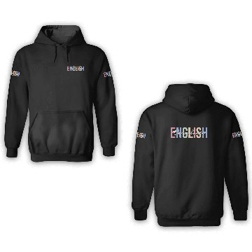 Discover English Teacher Grammar School 3D Hoodies