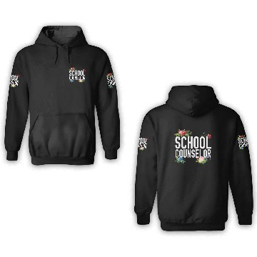 Discover School Counselor Flower Floral 3D Hoodies
