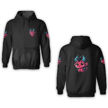 Discover Cute Little Devil 3D Hoodies