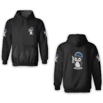 Discover New York Penguin Holding Statue Of Liberty 3D Hoodies