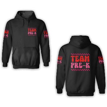 Discover Pre-K Team - Preschool Teacher 3D Hoodies
