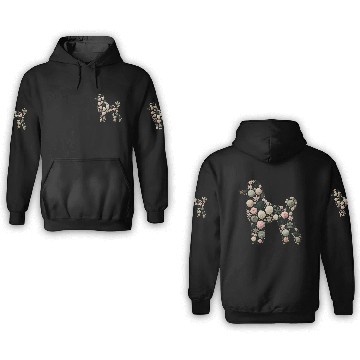 Discover Floral Poodle: Elegance Blossoming in Nature 3D Hoodies