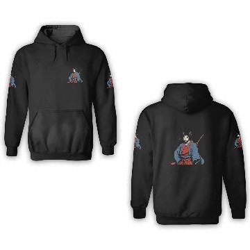 Discover Samurai Cat 3D Hoodies