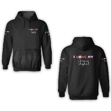 Discover I Love My German Shepherd 3D Hoodies