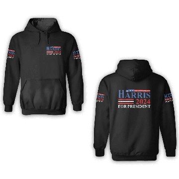 Discover Kamala Harris 2024 For President Election Campaign 3D Hoodies
