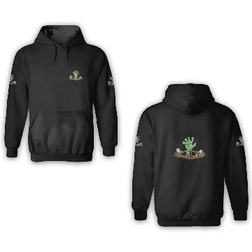 Discover Zombie-Hand - Undead & Loving It 3D Hoodies